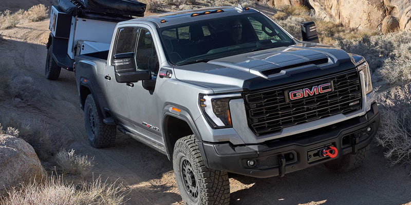 GMC Sierra 2500 off-road towing truck