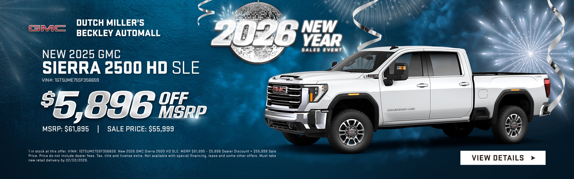 New 2025 GMC Sierra 2500 HD SLE
