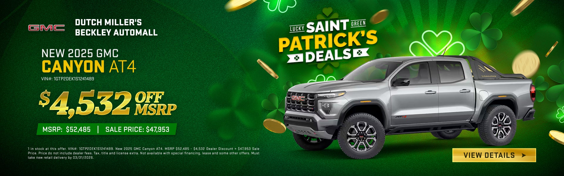 New 2025 GMC Canyon AT4