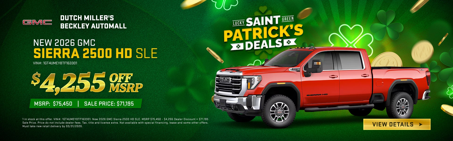 New 2026 GMC Sierra 2500 HD SLE