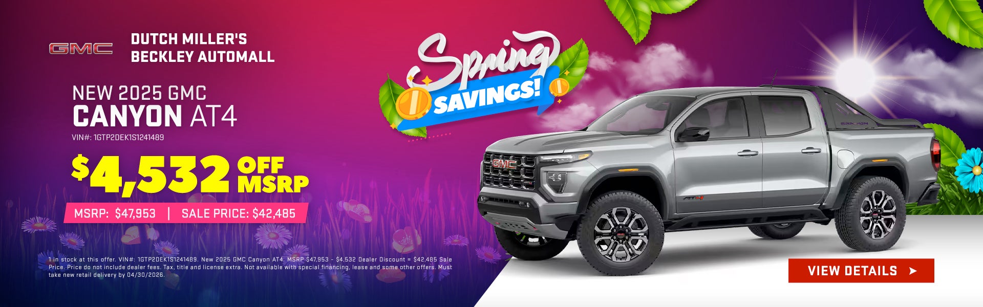 New 2025 GMC Canyon AT4