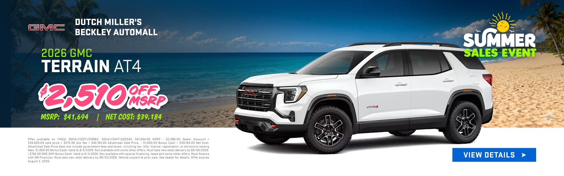 New 2026 GMC Terrain AT4